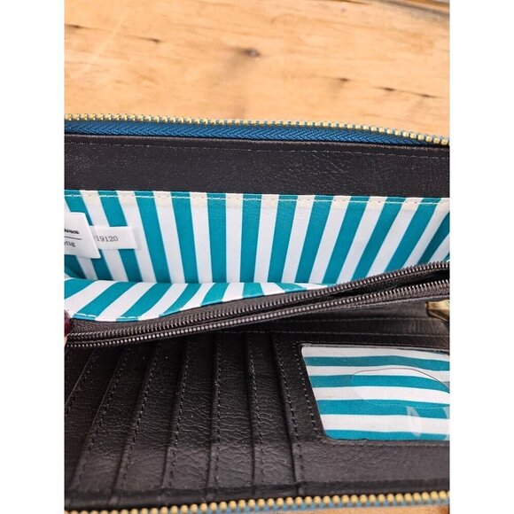 Loungefly Disney Parks Chibi Blue Wallet Characters Attraction Treats Mickey - Picture 9 of 10